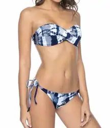 PILYQ Cast Away Bandeau and tie teeny bikini set