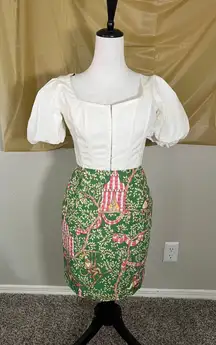 Vintage Circus Themed Pencil Skirt 