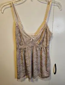 NWT Sexy  tank size medium cream colored