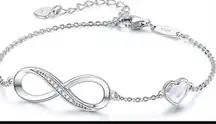 NWT Infinity Heart Bracelet