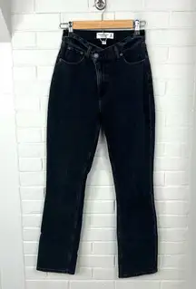 Abercrombie & Fitch Curve Love The 90s Slim Straight Cross Waist Jean Size 24
