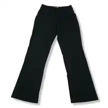 Bill Blass Jeans Pants Size 8 Stretch Women's Casual Chino Straight Leg Black Faced Fading 