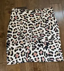 Charlotte Russe Cheetah Print Mini Skirt