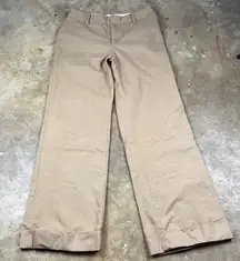GAP Dark Khaki wide Leg Cuffed Pants
Size: 6