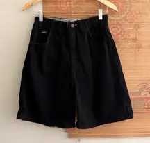 Vintage Lee Black Denim High Waisted Shorts