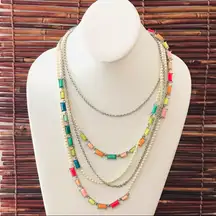 Ann Taylor Multi Strand layer necklace