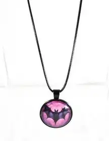 Dark Elegance Purple Bat Gothic Necklace – Limited Edition Goth Collection