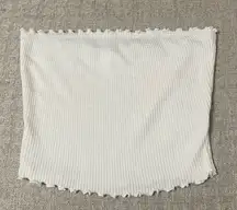 Better Be small white ribbed tube top