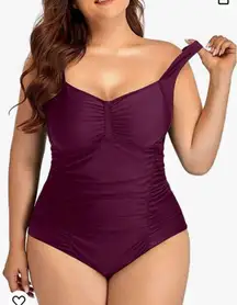 Daci Women  Swimsuits Tummy Control Vintage Ruched Bathing Suits Retro