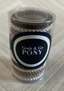 L. Erickson Grab & Go Pony Hair Ties Tube - Light Gold Metallic