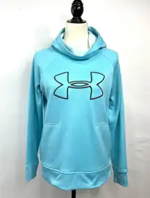 UA Big Logo Turquoise Pullover Hoodie