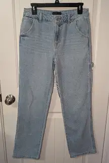 Sincerely Jules High Rise Carpenter Cargo Jeans W27 Light Wash