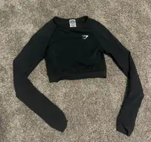 Long-sleeve Crop Top