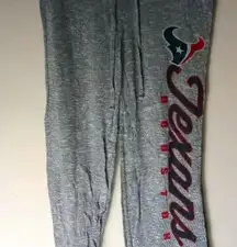 NFL S Gray Houston Texans Gray Sweat Pants