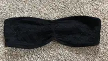 Black Strapless Bandeau 