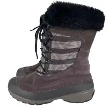 Columbia  Slopeside Omni-Heat Mid Warm Winter Rubber Leather Fur Boots Womens 8