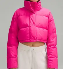 Lululemon Wunder Puff Super-Cropped Jacket Sonic Pink 0