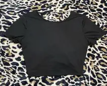 Open back lace-up crop top