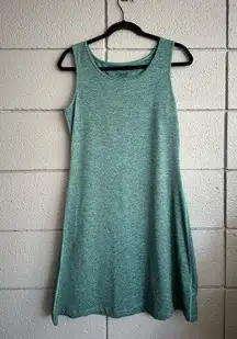 Patagonia Womens  Seabrook Heather Green Sleeveless Stretchy Dress 50 SPF size S