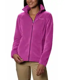 Columbia Fuschia Benton Springs Zip Up Fleece