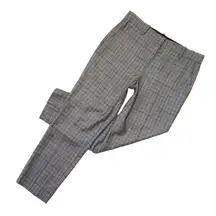 NWT Theory Treeca in Plaid Maple Flannel Wool Tapered Crop Pants 4