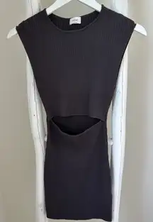 Aritzia Wilfred Cutout Knit Mini Dress Size Small