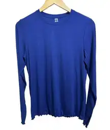 Outdoor Voices SoftRib Longsleeve blue top size Large