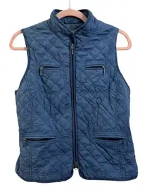 Croft & Barrow Quilted Blue Vest