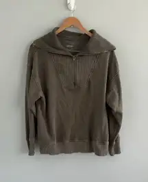 Aerie Down To Earth Quarter Zip Sweatshirt Size‎ XS