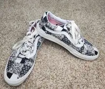 New Vans Old Skool Patchwork Floral sneakers in black/white