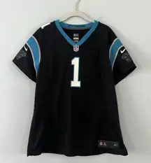 Carolina Panthers Cam Newton Nike Game Womens Black NFL Football Jersey