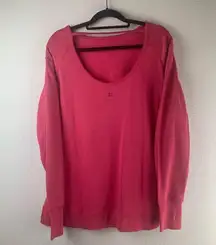 New Sweaty Betty After Class Sport Sweatshirt Tayberry Pink Size M