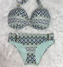 Victoria's Secret Victoria Secret Push Up Bandeau Hipster Bikini Set 34DD - Xs