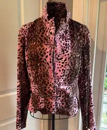 Lifestyles, pink and brown splattered sequence, blazer