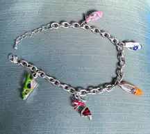 Shoe charm bracelet