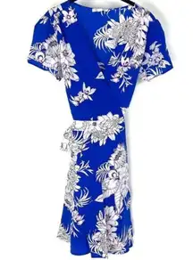 Yumi Kim  ROYAL BLUE FLORAL SHORT SLEEVE DRESS