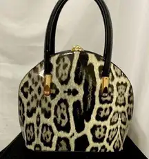UNBRANDED MOB WIFE PURSE  BIG STUDDED CLOSURE NEW SHOULDER STRAP  Leopard Print