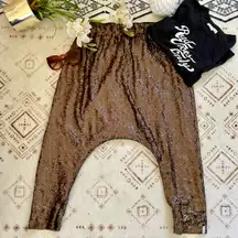 X Free People Sequin Harem Pants