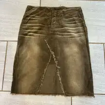 finesse skirt corduroy green size M