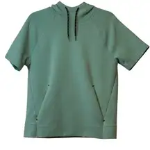Old Navy Active Dynamic Fleece Short Sleeve Hoodie Women's Casual Top‎ Workout #
