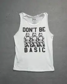 Star Wars Stormtrooper Don’t Be Basic thin tank top medium