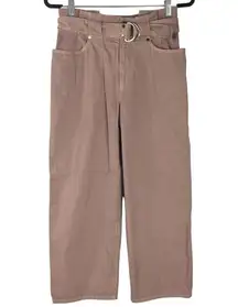 Jean Atelier Cinch Paper Bag High Waist Wide Leg Jeans 26