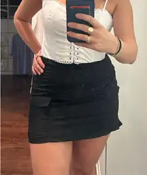 PacSun Black Cargo Skirt Mini