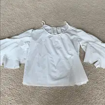 White spaghetti strap too with cut out shoulders