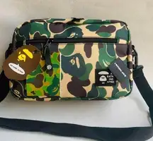 Bape camo bag crossbody bag dark camo color