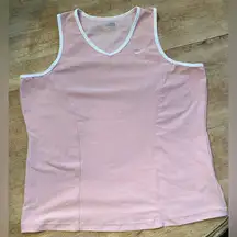 Nike Fit Dry Women’s XL Soft‎ Pink Poly Blend Sleeveless Athletic Top