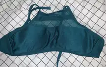 Teal Halter Bikini Top