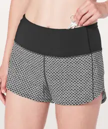 Lululemon Speed Up Short Hi-Rise *2.5" Monochromic Black / Black