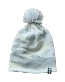 The North Face Womens Pom Beanie Camo Print Winter Hat One Size