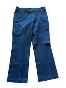 Womens Daisy Fuentes Dark Rinse Flare Leg Jeans - Sz 12